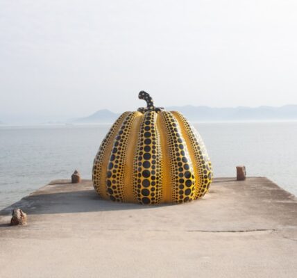 Setouchi Triennale 2025 art installation on a Japanese island with ocean backdrop